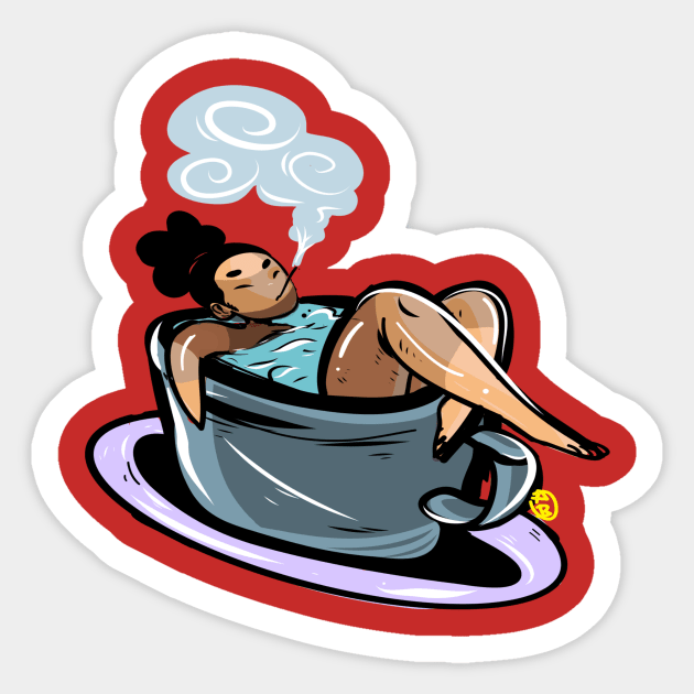 Sip of tea! Sticker by ARTBOOKS DOODLES